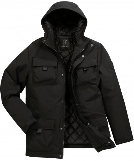JP1880 Field Jacket Wind-repellent Black - Μπουφάν - Aνδρικά μπουφαν μεγάλα μεγέθη
