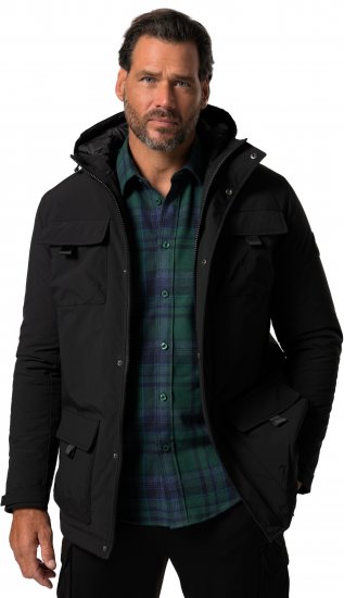 JP1880 Field Jacket Wind-repellent Black - Μπουφάν - Aνδρικά μπουφαν μεγάλα μεγέθη