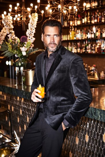 JP1880 Jacket Velvet Business Smoking Black - Κουστούμια - κοστουμια ανδρικά μεγάλα μεγέθη