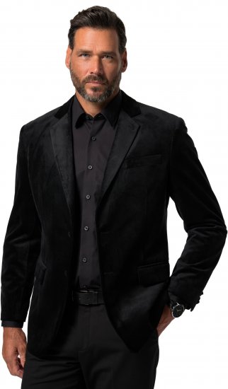 JP1880 Jacket Velvet Business Smoking Black - Κουστούμια - κοστουμια ανδρικά μεγάλα μεγέθη