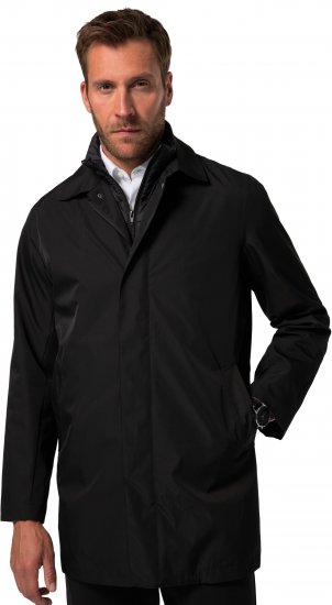 JP1880 Business Coat Zip-out Panel Black - Μπουφάν - Aνδρικά μπουφαν μεγάλα μεγέθη