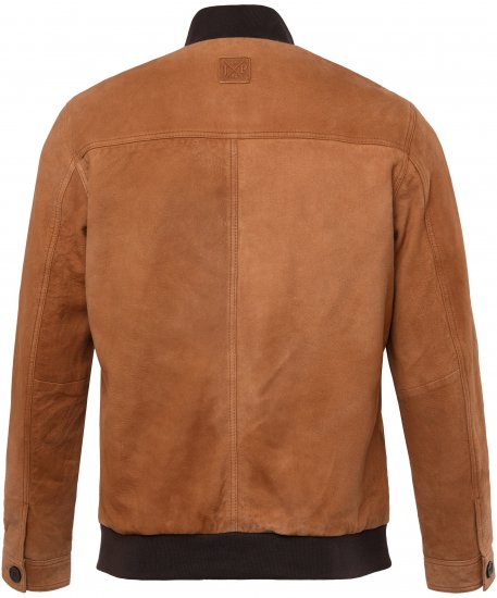 JP1880 Jacket Leather Lamb Nappa Brown - Μπουφάν - Aνδρικά μπουφαν μεγάλα μεγέθη
