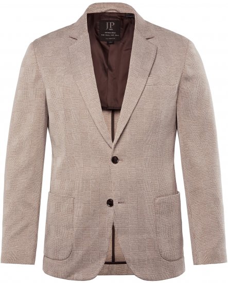 JP1880 Jacket Business Checked Beige - Μπουφάν - Aνδρικά μπουφαν μεγάλα μεγέθη