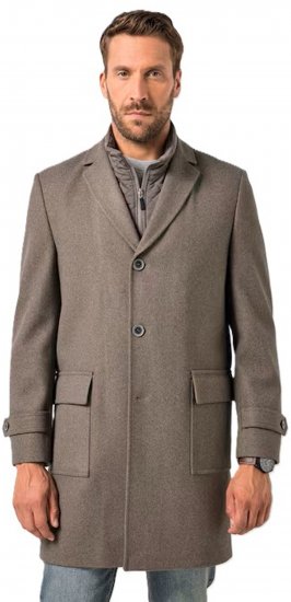 JP1880 Coat Flexnamic Quilted Insert Grey TALL - TALL Μπουφάν - 
