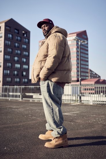 STHUGE Jacket Puffer With Warm Quilting Beige - Μπουφάν - Aνδρικά μπουφαν μεγάλα μεγέθη