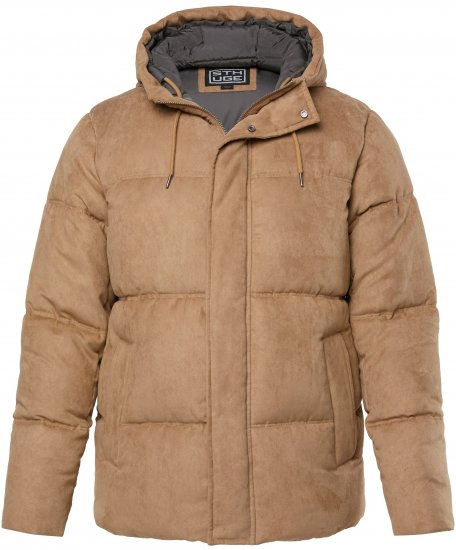 STHUGE Jacket Puffer With Warm Quilting Beige - Μπουφάν - Aνδρικά μπουφαν μεγάλα μεγέθη