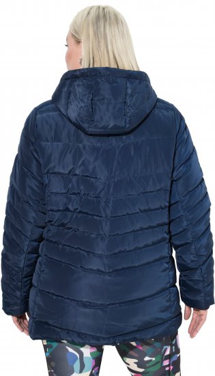 Ulla Popken Quilted Water Repellent Jacket Navy Blue - Μπουφάν & παλτά - 