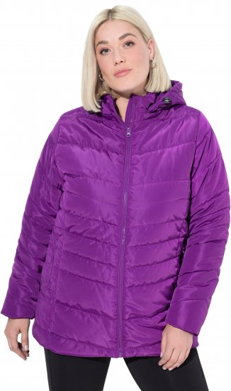 Ulla Popken Quilted Water Repellent Jacket Dark Purple - Μπουφάν - 