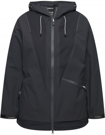 Ulla Popken Functional Reflective Waterproof Jacket Black - Μπουφάν - 