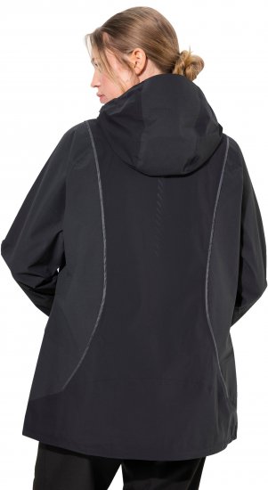 Ulla Popken Functional Reflective Waterproof Jacket Black - Μπουφάν - 