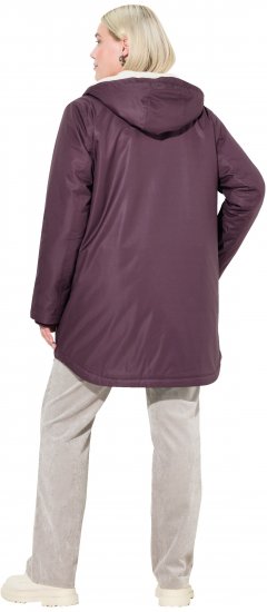 Ulla Popken HYPRAR Fleece Lined Jacket Dark Ruby - Μπουφάν - 