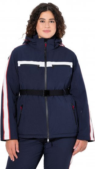 Ulla Popken Triple Function Racing Stripe Jacket Navy - Μπουφάν - 