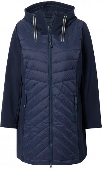 Ulla Popken HYPRAR Softshell Long Cut Jacket Navy - Μπουφάν - 