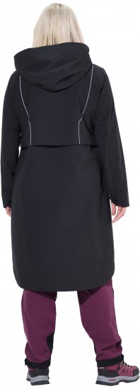 Ulla Popken Extra Long Functional Coat Black - Μπουφάν - 