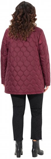 Ulla Popken HYPRAR Water-Repellent Quilted Jacket Wine Red - Μπουφάν - 