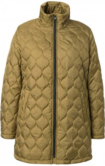 Ulla Popken HYPRAR Water-Repellent Quilted Jacket Dark Mustard Yellow - Μπουφάν - 