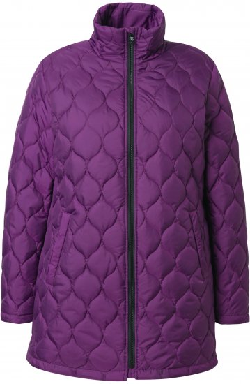 Ulla Popken HYPRAR Water-Repellent Quilted Jacket Plum - Μπουφάν - 