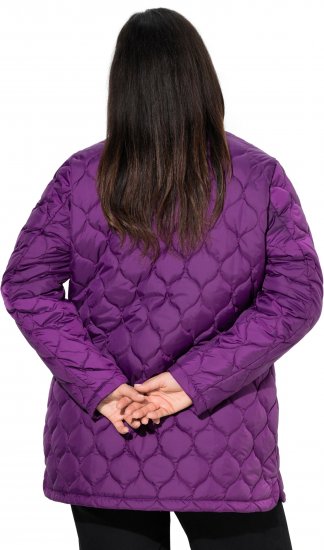 Ulla Popken HYPRAR Water-Repellent Quilted Jacket Plum - Μπουφάν - 