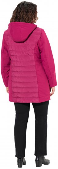 Ulla Popken HYPRAR Mixed Texture Water-Repellent Jacket Ruby - Μπουφάν - 