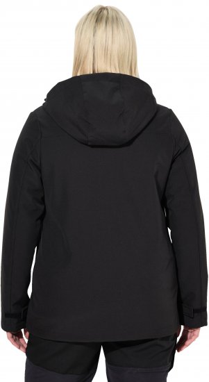 Ulla Popken HYPRAR Softshell Fleece Lined Jacket Black - Μπουφάν - 
