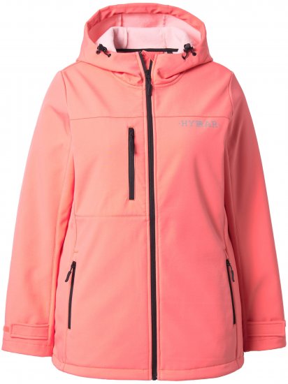 Ulla Popken HYPRAR Softshell Fleece Lined Jacket Coral - Μπουφάν - 
