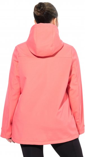 Ulla Popken HYPRAR Softshell Fleece Lined Jacket Coral - Μπουφάν - 