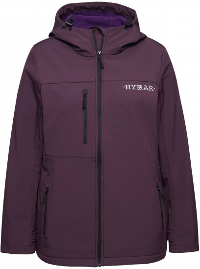 Ulla Popken HYPRAR Softshell Fleece Lined Jacket Dark Blackberry - Γυναικείες ζώνες - 