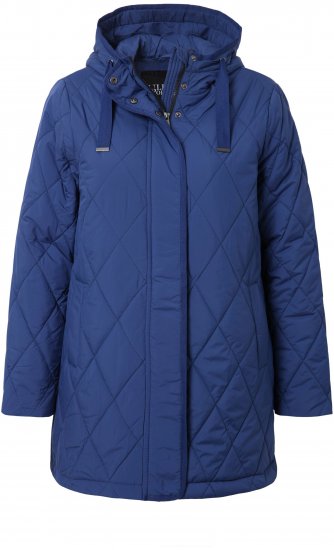 Ulla Popken HYPRAR Quilted Water-Repellent Jacket Medium Blue - Μπουφάν - 