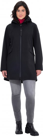 Ulla Popken HYPRAR Water Repellent Softshell Jacket Black - Μπουφάν - 