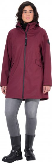 Ulla Popken HYPRAR Water Repellent Softshell Jacket Cherry - Μπουφάν - 