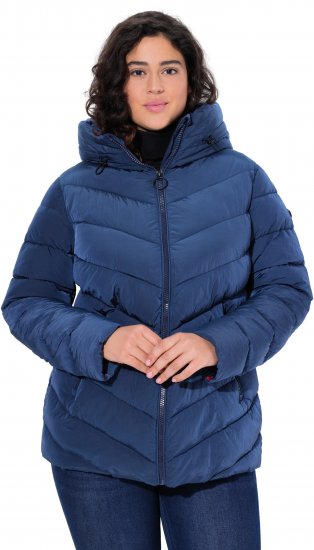 Ulla Popken HYPRAR Quilted Puffer Jacket Navy - Μπουφάν - 