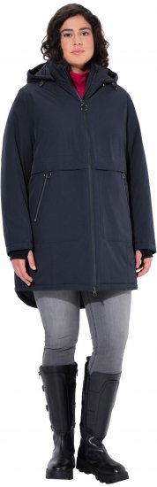Ulla Popken HYPRAR Waterproof Windproof Breathable Jacket Black - Μπουφάν - 