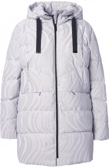Ulla Popken HYPRAR Wave Quilted Water-Repellent Jacket Off-White - Μπουφάν - 
