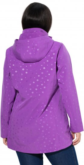 Ulla Popken HYPRAR Star Print Softshell Jacket Purple - Μπουφάν - 