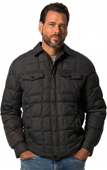 JP1880 Quilted Shirt Collar Jacket TALL Anthracite - TALL Μπουφάν - 