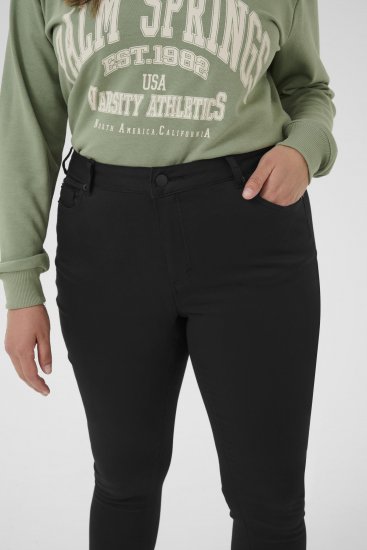 Kaffe Curve Dina Slim τζιν cropped μήκους Μαύρο - Τζιν & Παντελόνια για Γυναίκες σε Μεγάλες Μεγέθη – Plus Size - 