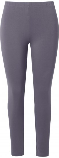 Ulla Popken Basic Stretch Knit Ankle Length Leggings Dark Grey - Τζιν & Παντελόνια για Γυναίκες σε Μεγάλες Μεγέθη – Plus Size - 