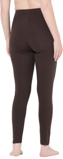 Ulla Popken Basic Stretch Knit Ankle Length Leggings Pine Brown - Τζιν & Παντελόνια για Γυναίκες σε Μεγάλες Μεγέθη – Plus Size - 