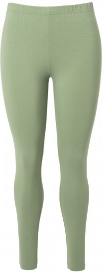 Ulla Popken Basic Stretch Knit Ankle Length Leggings Olive - Τζιν & Παντελόνια για Γυναίκες σε Μεγάλες Μεγέθη – Plus Size - 