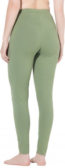 Ulla Popken Basic Stretch Knit Ankle Length Leggings Olive - Τζιν & Παντελόνια για Γυναίκες σε Μεγάλες Μεγέθη – Plus Size - 