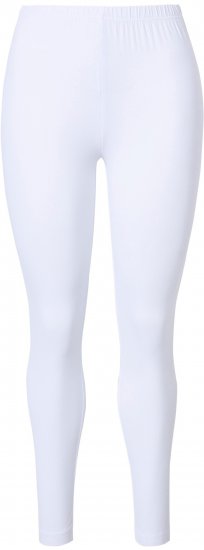 Ulla Popken Basic Stretch Knit Ankle Length Leggings Snow White - Τζιν & Παντελόνια για Γυναίκες σε Μεγάλες Μεγέθη – Plus Size - 