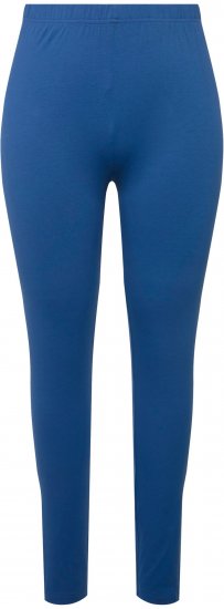 Ulla Popken Basic Stretch Knit Ankle Length Leggings Grey Blue - Τζιν & Παντελόνια για Γυναίκες σε Μεγάλες Μεγέθη – Plus Size - 