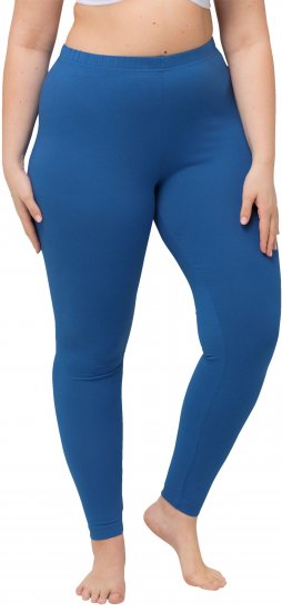 Ulla Popken Basic Stretch Knit Ankle Length Leggings Grey Blue - Τζιν & Παντελόνια για Γυναίκες σε Μεγάλες Μεγέθη – Plus Size - 