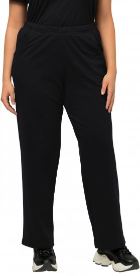 Ulla Popken Pull On Knit Straight Leg Pocket Pants Black - ΓΥΝΑΙΚΕΊΑ ΡΟΎΧΑ 40-66 - 