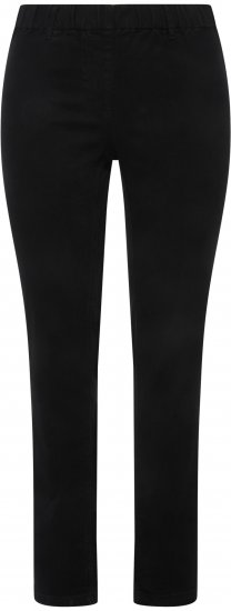 Ulla Popken Denim Look All Elastic Pocket Sienna Jeggings Black - Τζιν & Παντελόνια για Γυναίκες σε Μεγάλες Μεγέθη – Plus Size - 
