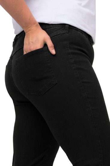 Ulla Popken Denim Look All Elastic Pocket Sienna Jeggings Black - Ulla Popken - Ρούχα Ulla Popken Plus Size