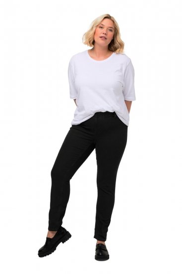 Ulla Popken Denim Look All Elastic Pocket Sienna Jeggings Black - Ulla Popken - Ρούχα Ulla Popken Plus Size