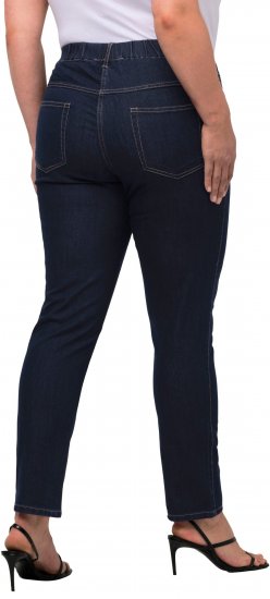 Ulla Popken Denim Look All Elastic Pocket Sienna Jeggings Dark Blue Denim - Τζιν & Παντελόνια για Γυναίκες σε Μεγάλες Μεγέθη – Plus Size - 