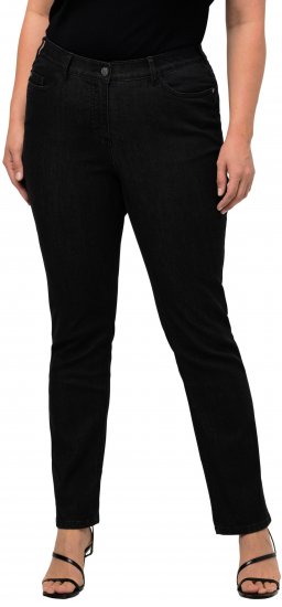 Ulla Popken Sammy Fit Slim Leg Stretch Jeans Black - Τζιν & Παντελόνια για Γυναίκες σε Μεγάλες Μεγέθη – Plus Size - 