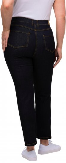 Ulla Popken Sammy Fit Slim Leg Stretch Jeans Dark Blue Denim - Τζιν & Παντελόνια για Γυναίκες σε Μεγάλες Μεγέθη – Plus Size - 